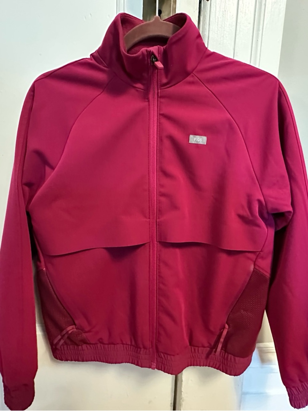 FIGS Dark Magenta Sydney Scrub Jacket